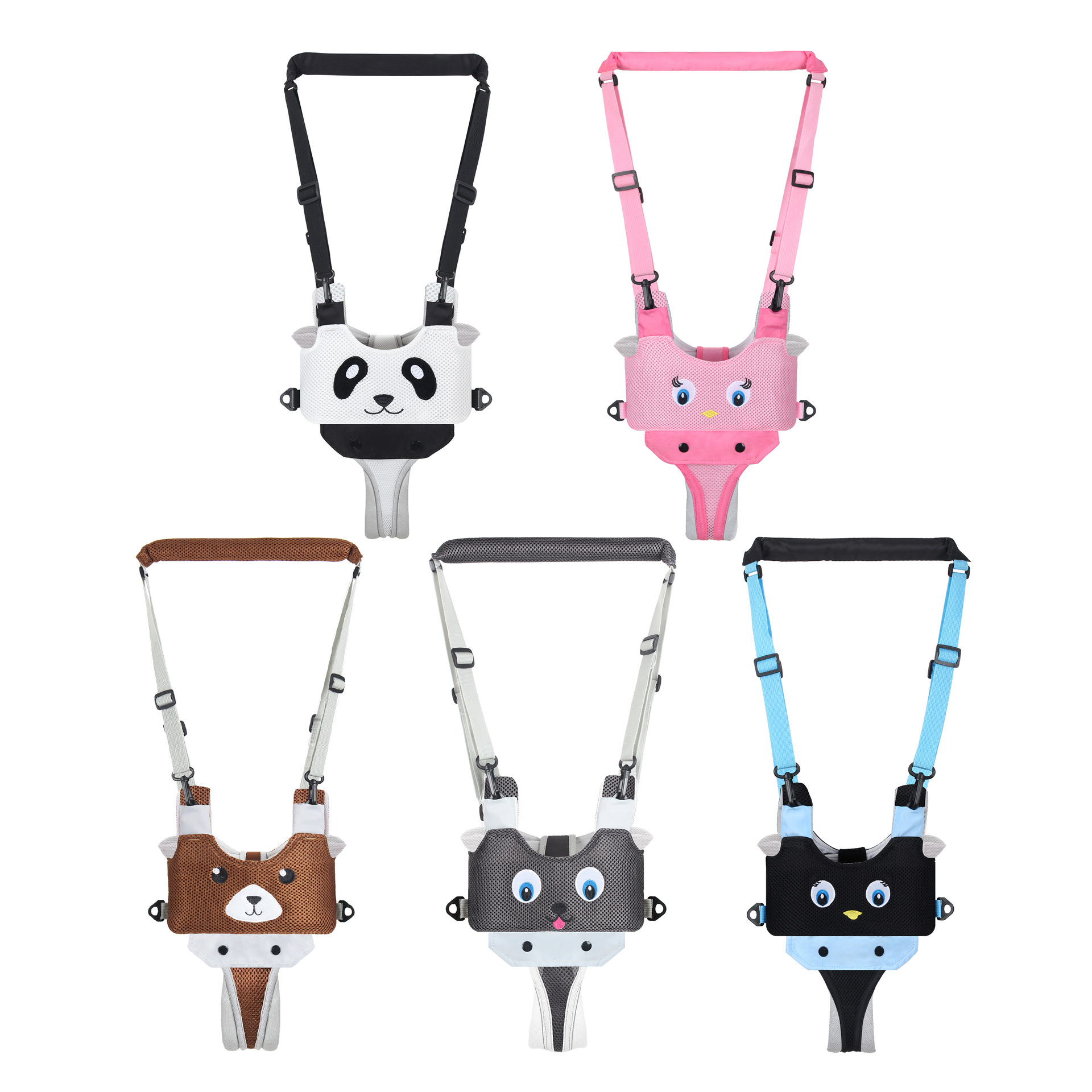 Baby learning walker, baby learning to walk, children learning to walk, breathable, anti-strangulation and anti-fall, bear learning walker, one piece for delivery - Image 11