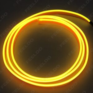 5 meters EL belt side car LED cold light 5M car interior light strip clip light line light with cigarette lighter 9 color