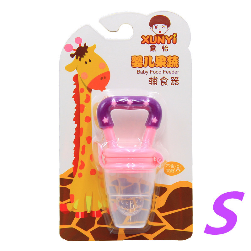 Factory wholesale baby fruit and vegetable music rubberized pacifier bite bite bite bag baby food supplement feeding device