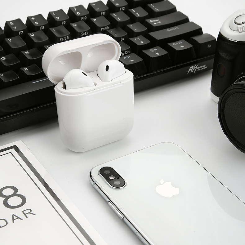 Bluetooth Headset Headphones Sports Bluetooth Headset In-Ear Headphones 4.2 Two-ear I7S Bluetooth Headset - Image 8