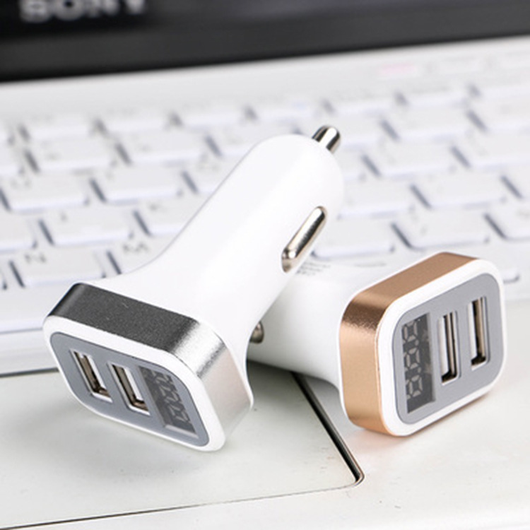 Car Charger 5V 2.1A Quick Charge Dual USB Port LED Display Cigarette Lighter Phone Adapter Car Voltage Diagnostic USB Gadgets - Image 6