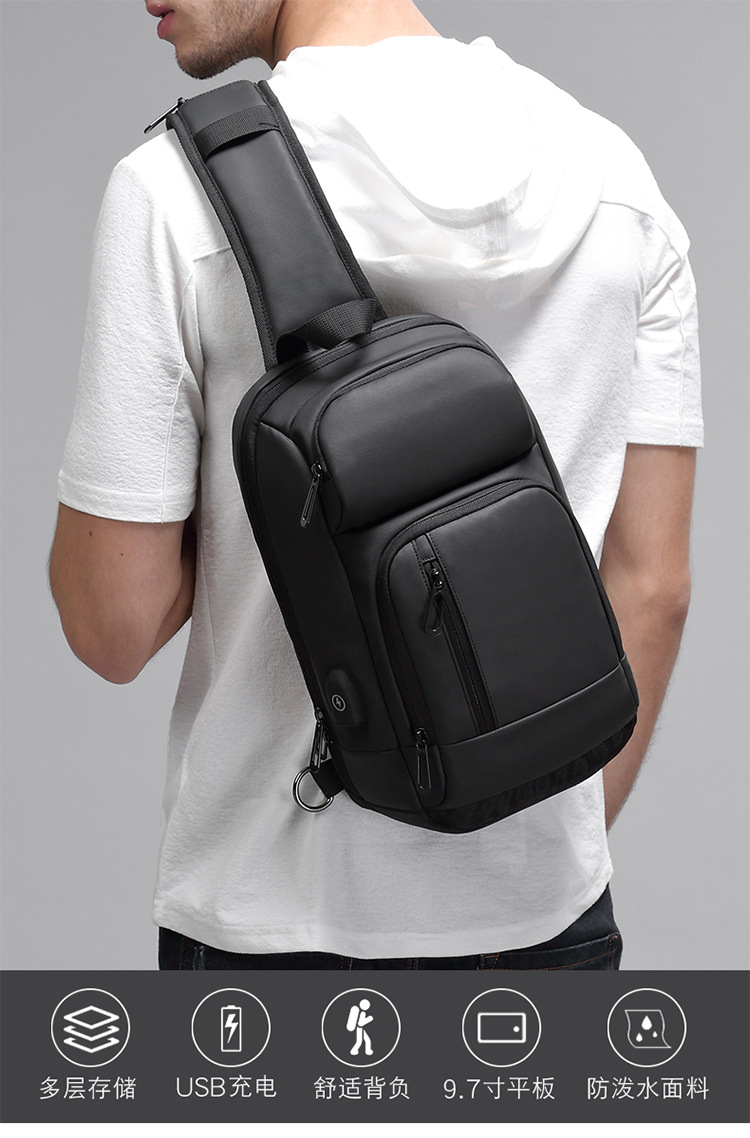 2019 trend models outdoor leisure shoulder bag travel Messenger bag custom boutique fashion men's chest bag - Image 10