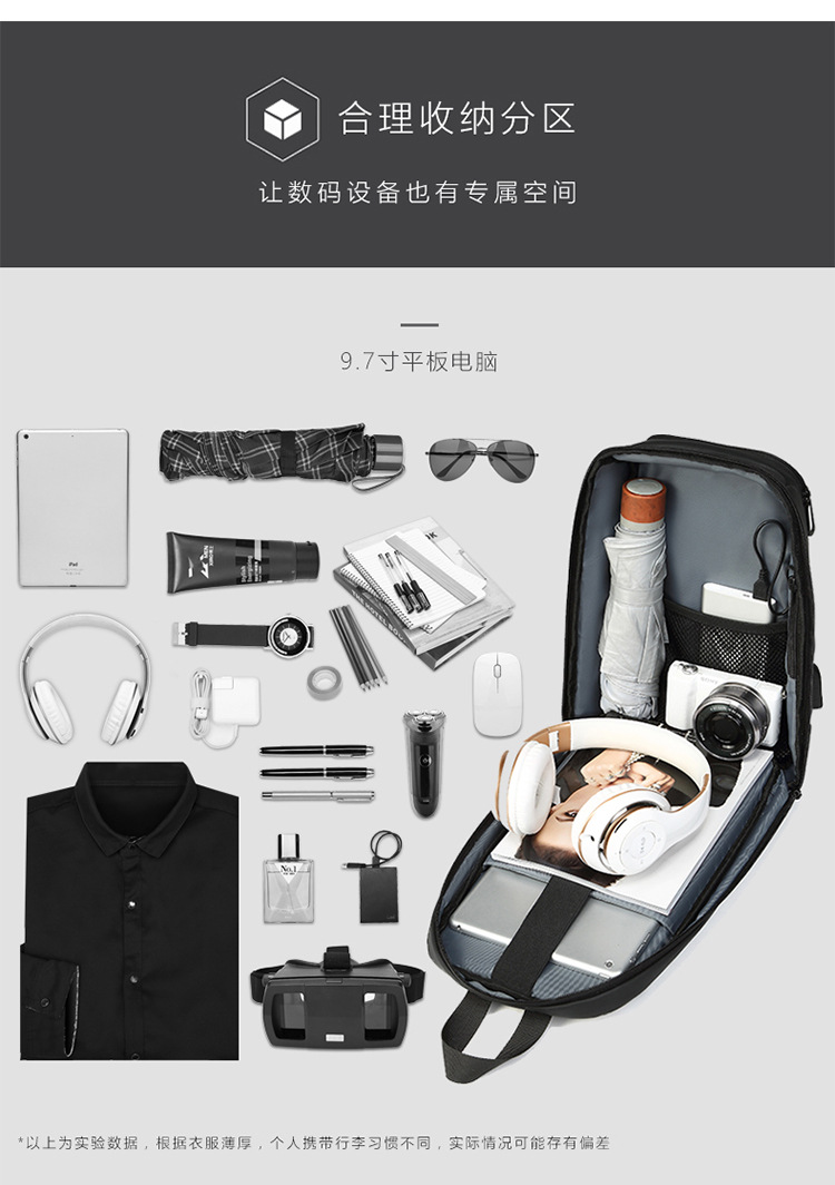 2019 trend models outdoor leisure shoulder bag travel Messenger bag custom boutique fashion men's chest bag - Image 6