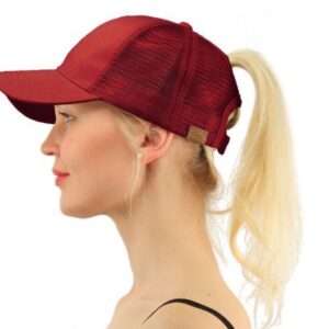 Casual Ponytail Baseball Cap Women Adjustable Snapback Hat Sequins Shine Hip Hop Caps For Women Dad Hat Summer Glitter Mesh Hats