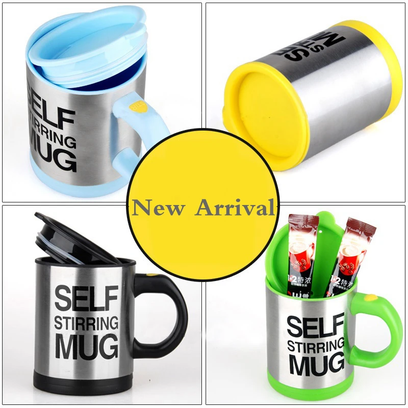 400ml Automatic Self Stirring Mug Coffee Milk Mixing Mug Stainless Steel Thermal Cup Electric Lazy Double Insulated Smart Cup - Image 3