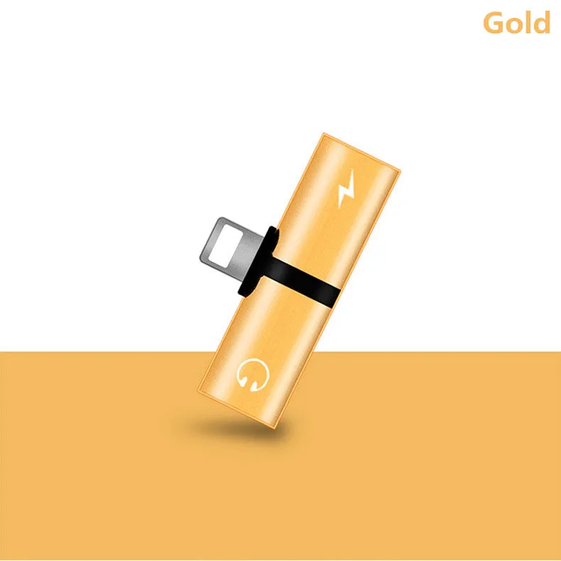 2 In 1 Dual Ports Headphone Adapter Phone Case Charger Audio Splitter 8Pin 1 To 2 Audio/Charging for Iphone X XR XS Max 7 8 Plus - Image 3