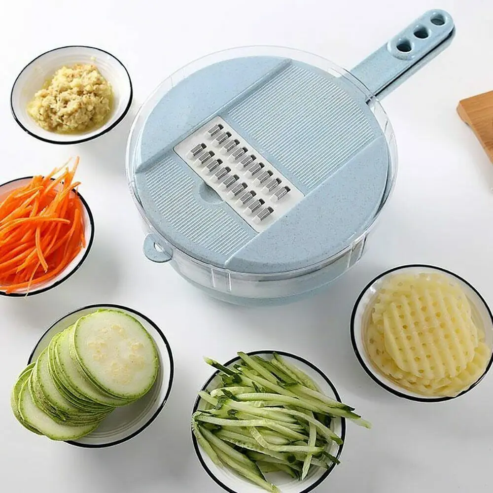 9 IN 1 Multi-function Easy Food Chopper Carrot Potato Grater Manual Onion Cutter Easy Food Chopper Slicers Kitchen Gadget - Image 6