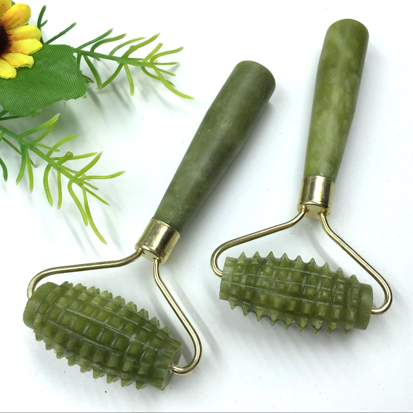 Jade Roller Massager Green Facial Nature Healthy Face Beauty Body Head Neck Foot Skin Care Face Lift Tools Face Roller - Image 3