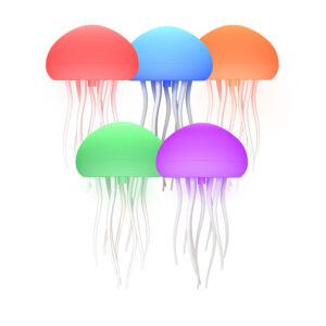 Suspended voice-controlled jellyfish lamp 72 colors fantasy gradient swimming jellyfish lamp induction atmosphere night light creative cross-border