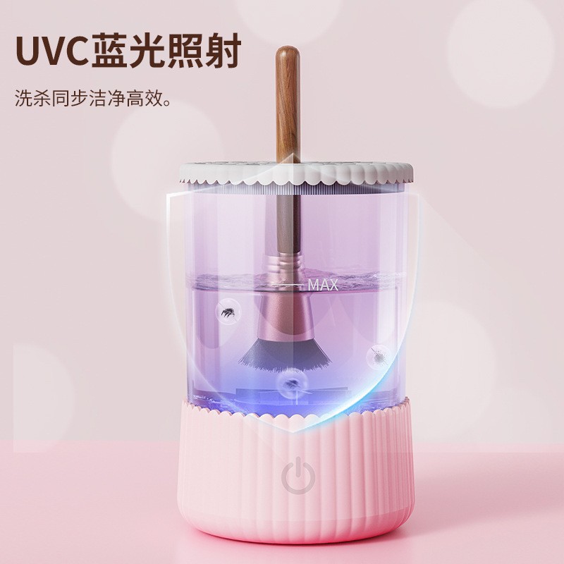 Cross-border 2024 new USB direct plug automatic makeup brush cleaner lazy electric cleaning and drying two-in-one - Image 11