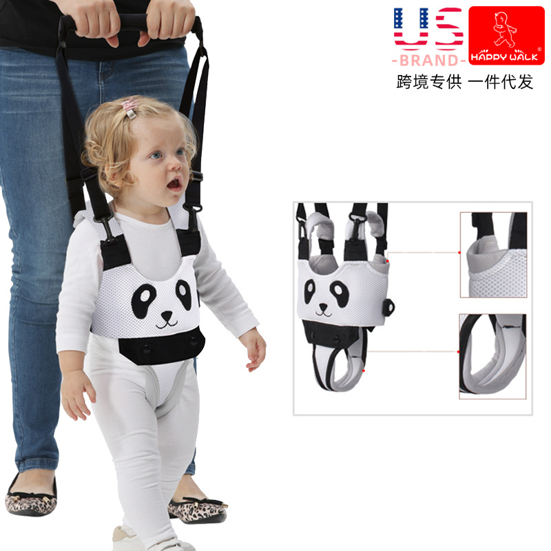 Baby learning walker, baby learning to walk, children learning to walk, breathable, anti-strangulation and anti-fall, bear learning walker, one piece for delivery