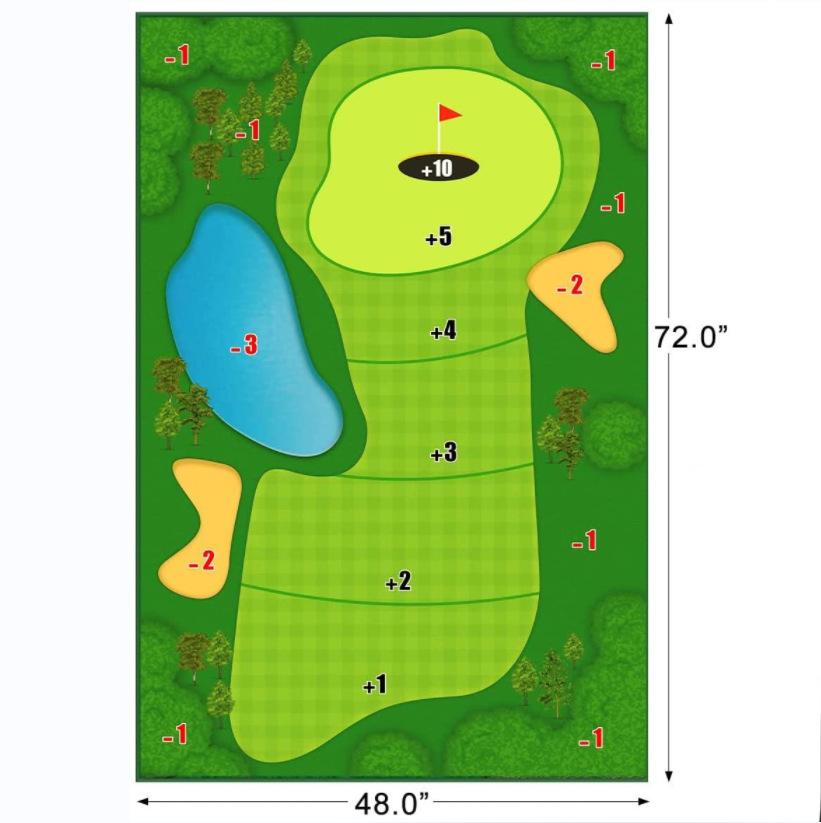 The Casual Golf Game Set Casual Golf Game Set Golf Hitting Mat Game Mat - Image 6