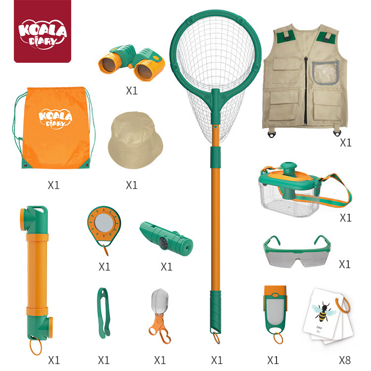 Children's outdoor adventure insect observation box parent-child interactive camping set play house toys holiday gifts wholesale - Image 4